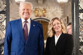 Italian PM Meloni with President Elect Donald Trump at Mar-a-Lago