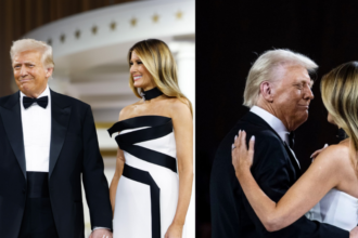 Donald Trump and Melania's first dance at Inaugural Ball.