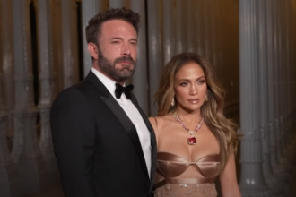 Jennifer Lopez with ex Ben Affleck.