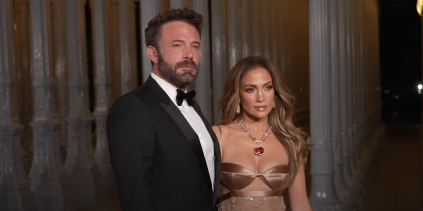 Jennifer Lopez with ex Ben Affleck.