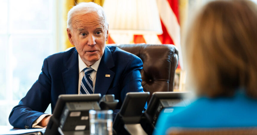 Joe Biden during his conversation with USA Today