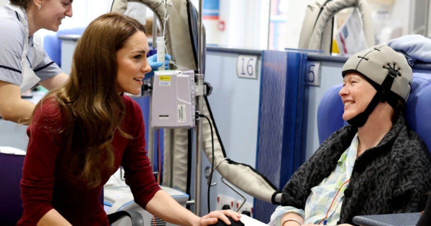 Kate Middleton at the Royal Marsden Hospital