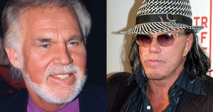 Kenny Rogers and Mickey Rourke