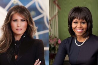 Melania Trump and Michelle Obama