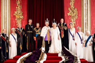 An official portrait of the royals following the Coronation of King Charles III and Queen Camilla on 6th May. Picture by Hugo Burnand- ( Via Instagram|@theroyalfamily)