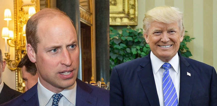 Prince William and Donald Trump