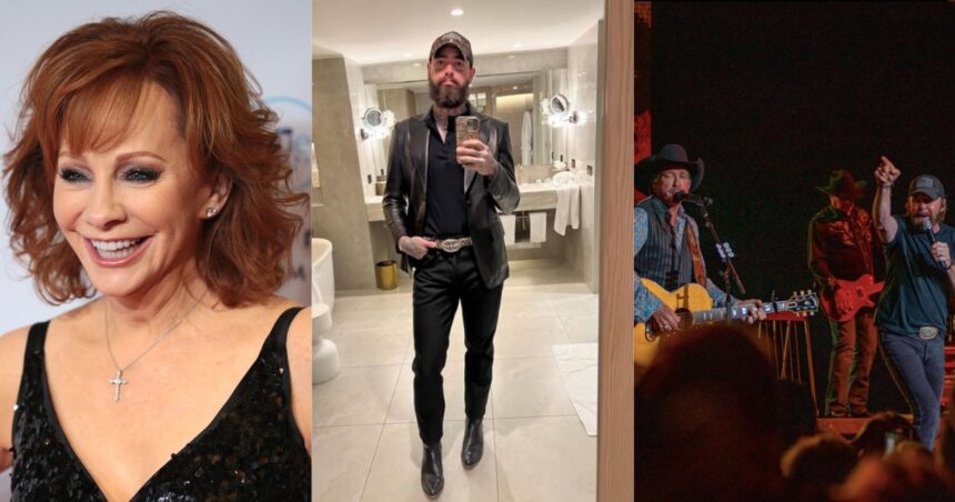 Cover image showing Reba McEntire, Post Malone, and Brooks & Dunn. Source: Instagram (@brooksanddunn, @postmalone and Reba McEntire by Skidmore, Gage via Flickr)