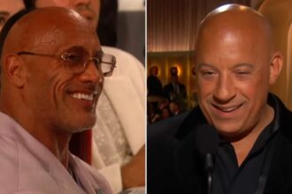 Vin Diesel and Dwayne Johnson in attendance at 2025 Golden Globes