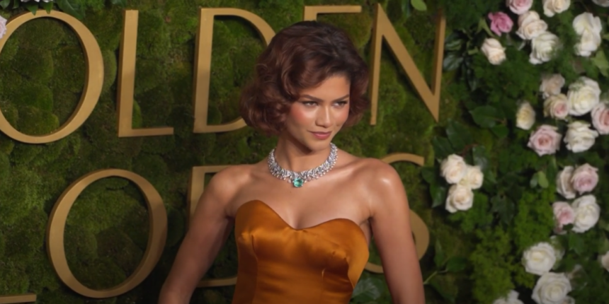 Zendaya at Golden Globes 2025.