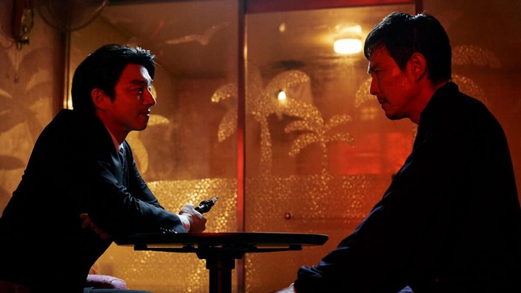 Gong Yoo and Lee Jung-jae in a scene from Squid Games S2