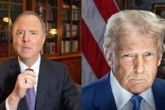 Adam Schiff and Donald Trump