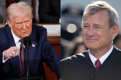 Donald Trump and John Roberts